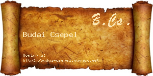 Budai Csepel névjegykártya